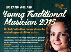 BBC Radio Scotland Young Traditional Musician Award 2015