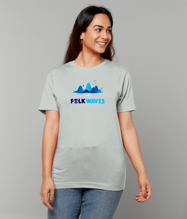 FolkWaves T-Shirt Blue Logo