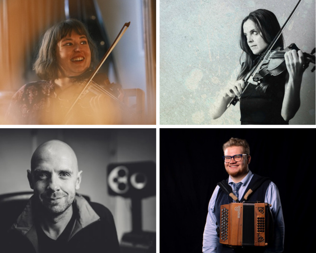 Musicians playing at Edinburgh TradFest