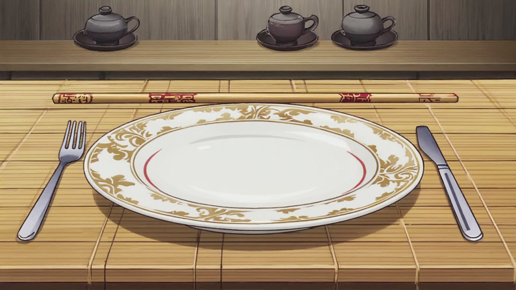 plate with cutlery image